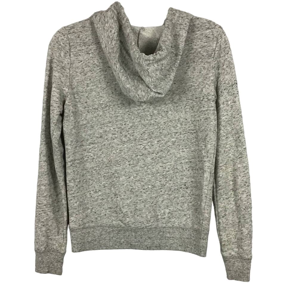 Y2K VS Victoria's Secret PINK Hoodie Gray Black Marled Sweater Sweatshirt sz XS - Picture 2 of 9